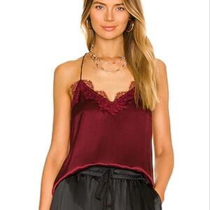 Cami NYC Burgundy Lace Cami Top